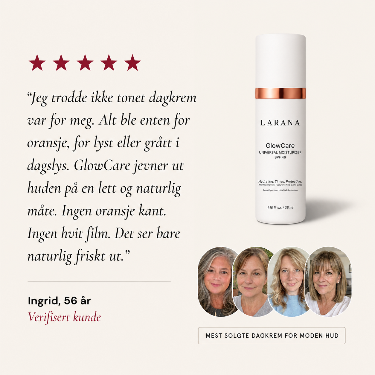 Sävytetty päivävoide SPF 46 A/B