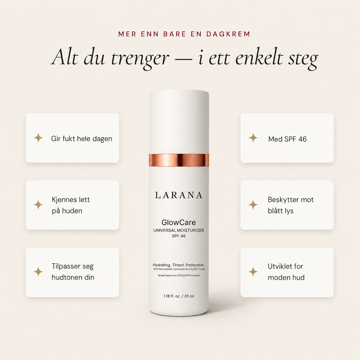 Sävytetty päivävoide SPF 46 A/B